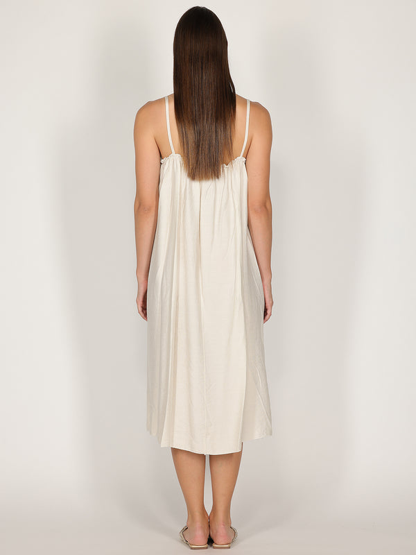 Abito midi con spalline
