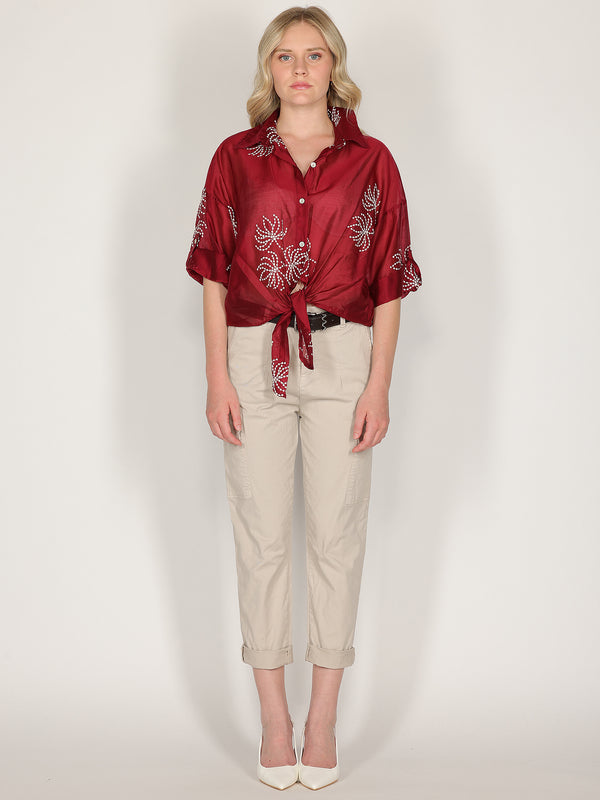 Pantalone cargo Beige
