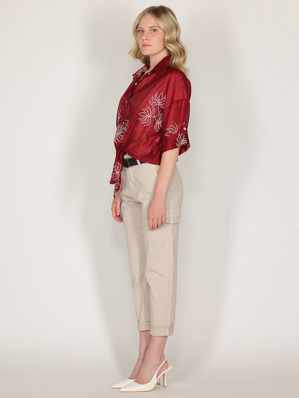 Pantalone cargo Beige