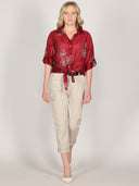 Camicia voile ricamata