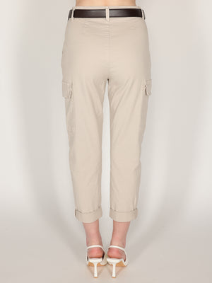 Pantalone cargo Beige