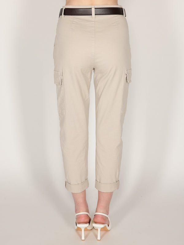 Pantalone cargo Beige
