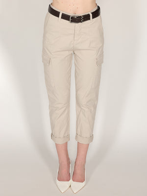 Pantalone cargo Beige
