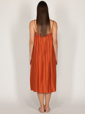 Abito midi con spalline