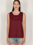 Top in cotone liscio