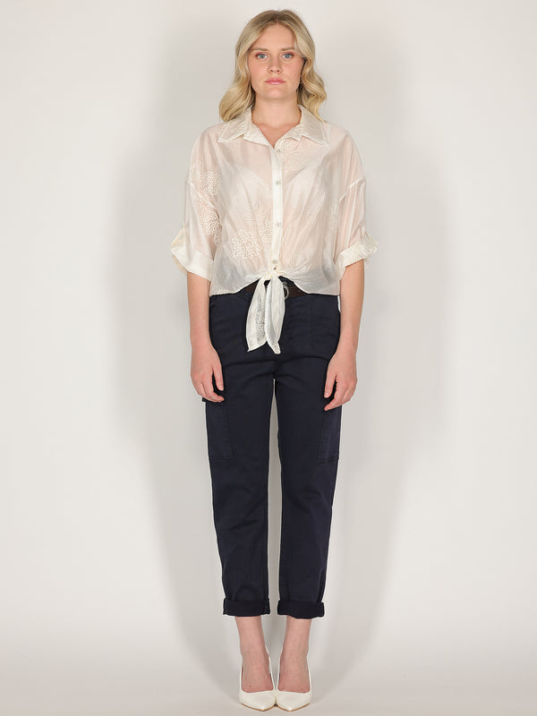 Pantalone cargo Blu