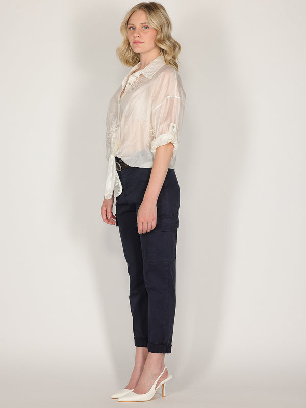 Pantalone cargo Blu