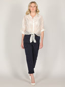 Camicia voile ricamata