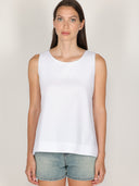 Top in cotone liscio