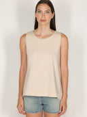 Top in cotone liscio