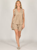 Completo in viscosa top e short
