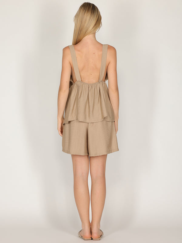 Completo in viscosa top e short