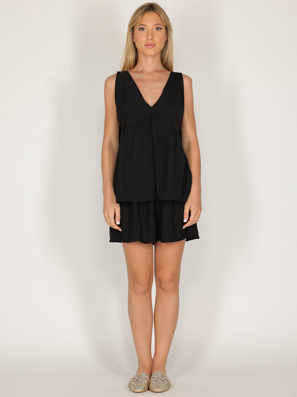 Completo in viscosa top e short