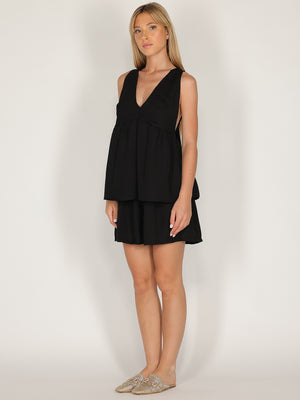 Completo in viscosa top e short