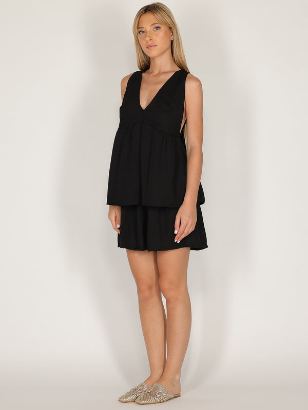 Completo in viscosa top e short