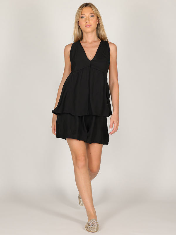 Completo in viscosa top e short