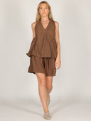 Completo in viscosa top e short