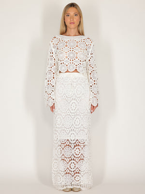 Maglia crochet corta