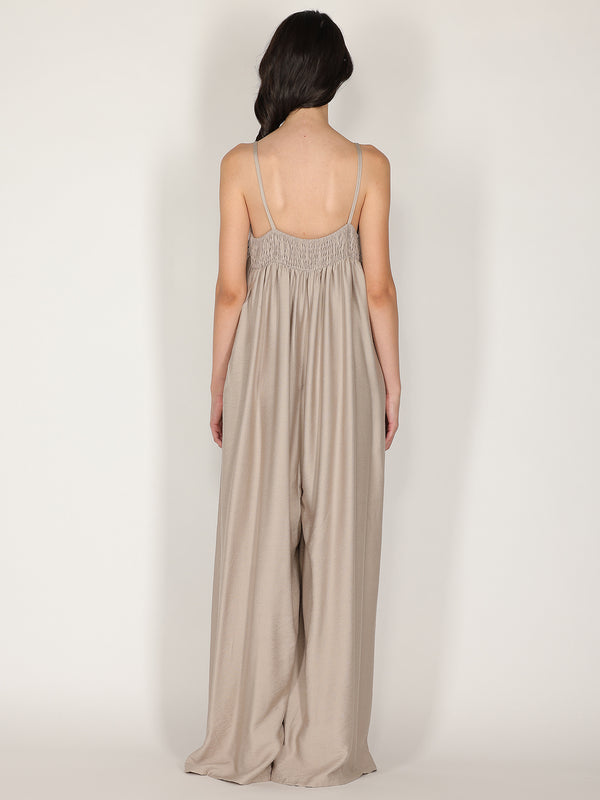 Tuta baggy con spalline