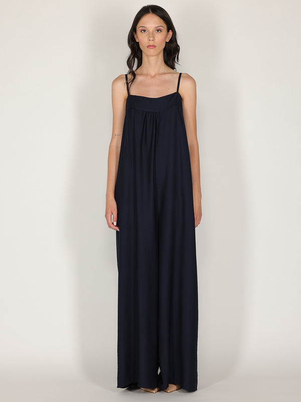 Tuta baggy con spalline