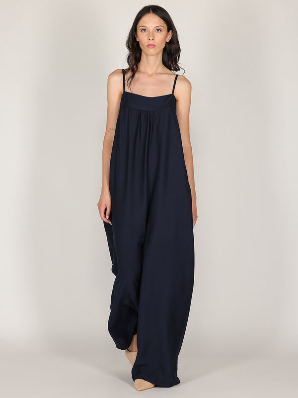 Tuta baggy con spalline