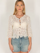 Giacchina crochet manica 3/4