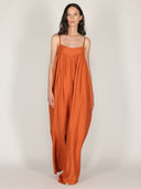Tuta baggy con spalline