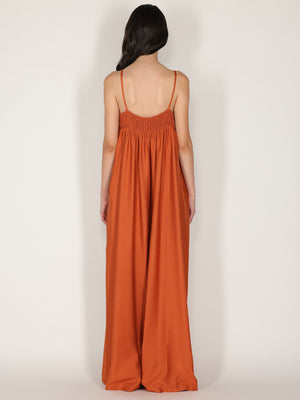 Tuta baggy con spalline