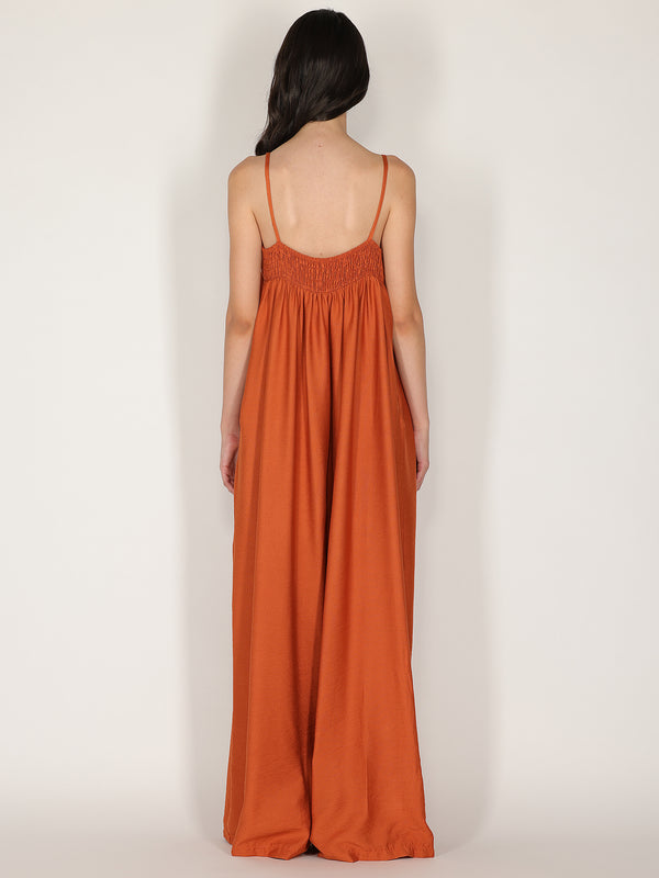 Tuta baggy con spalline