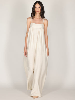Tuta baggy con spalline