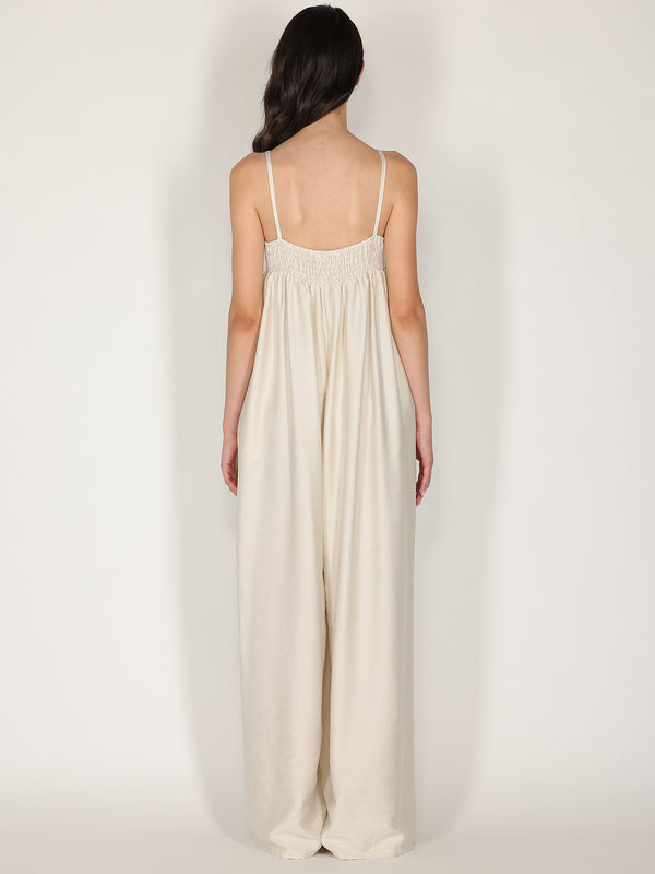 Tuta baggy con spalline