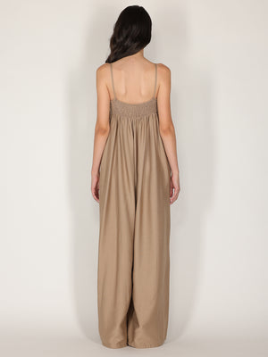 Tuta baggy con spalline