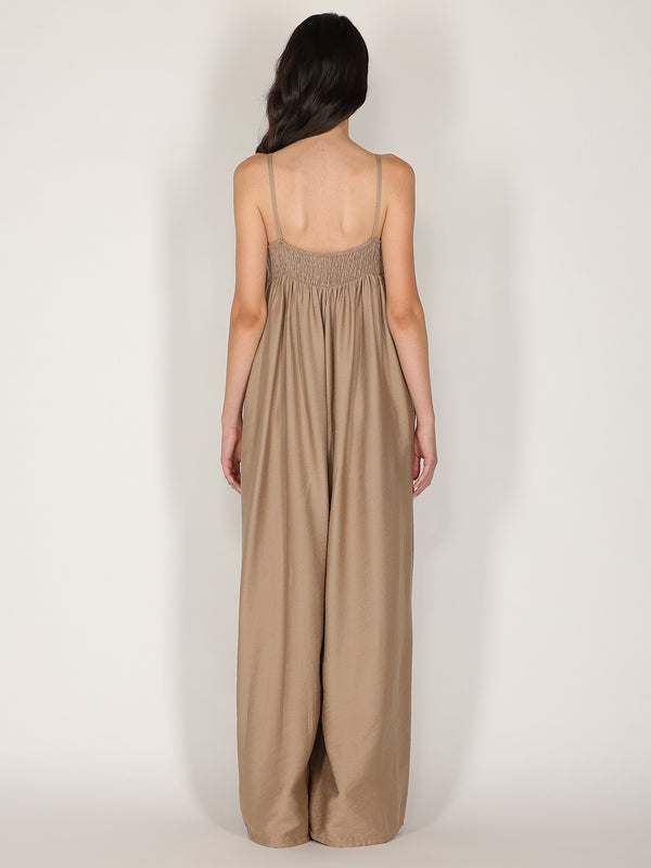 Tuta baggy con spalline