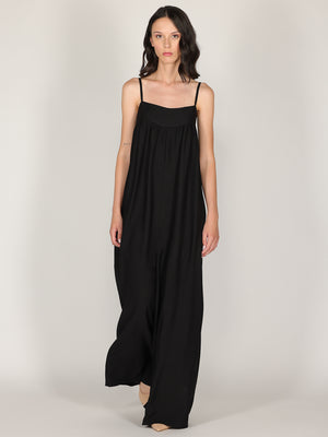 Tuta baggy con spalline