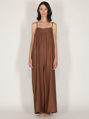 Tuta baggy con spalline