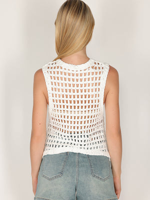 Gilet crochet laccetto