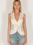 Gilet crochet laccetto