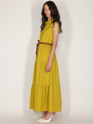Chemisier in cotone con cintura