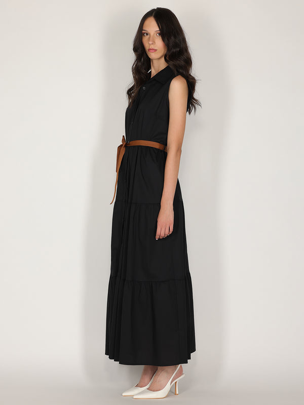 Chemisier in cotone con cintura