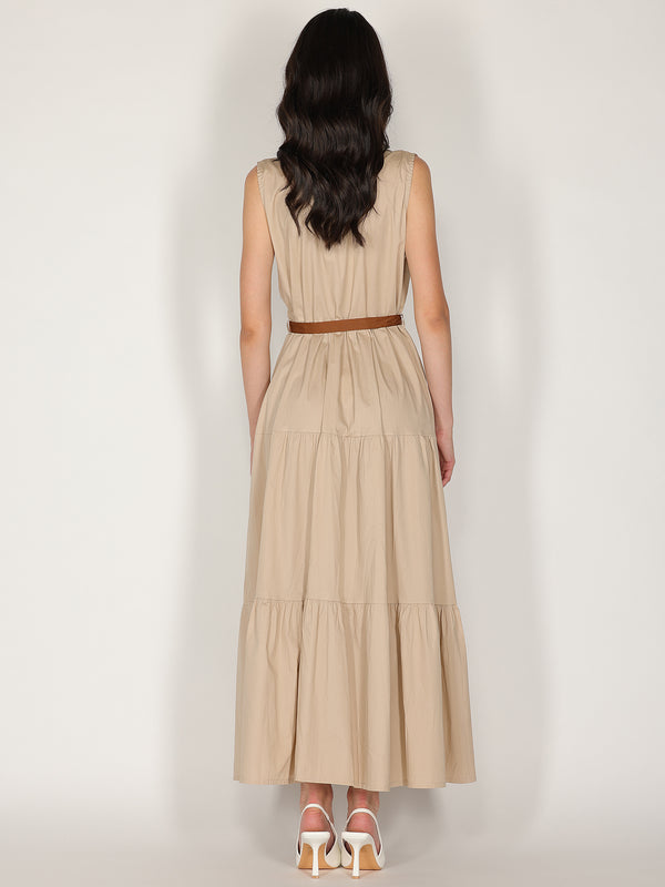 Chemisier in cotone con cintura