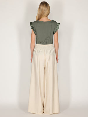 Pantalone palazzo con elastico
