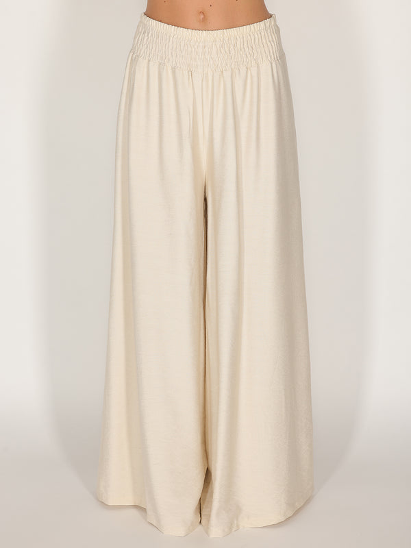 Pantalone palazzo con elastico