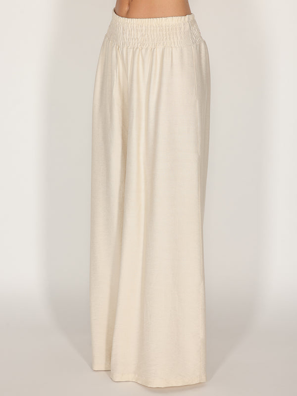 Pantalone palazzo con elastico