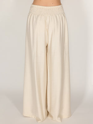 Pantalone palazzo con elastico