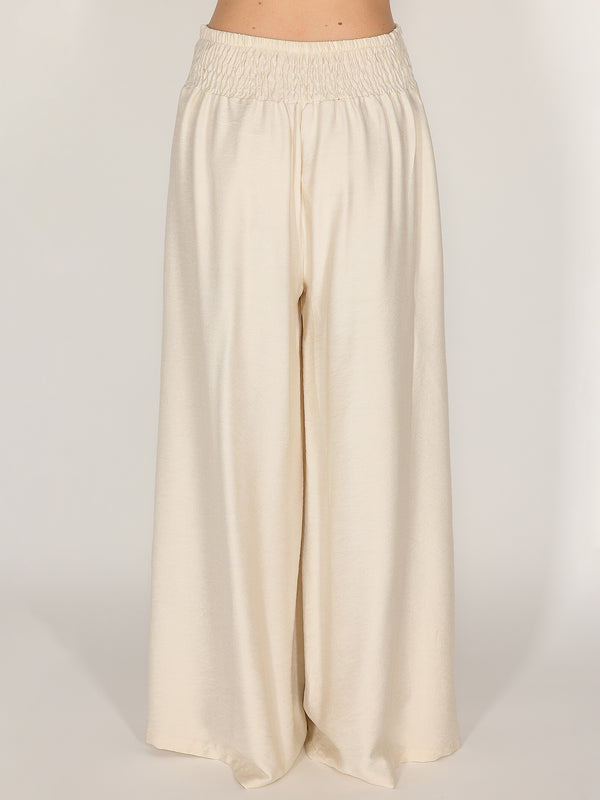 Pantalone palazzo con elastico