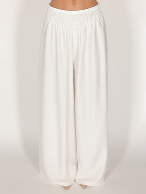 Pantalone palazzo con elastico