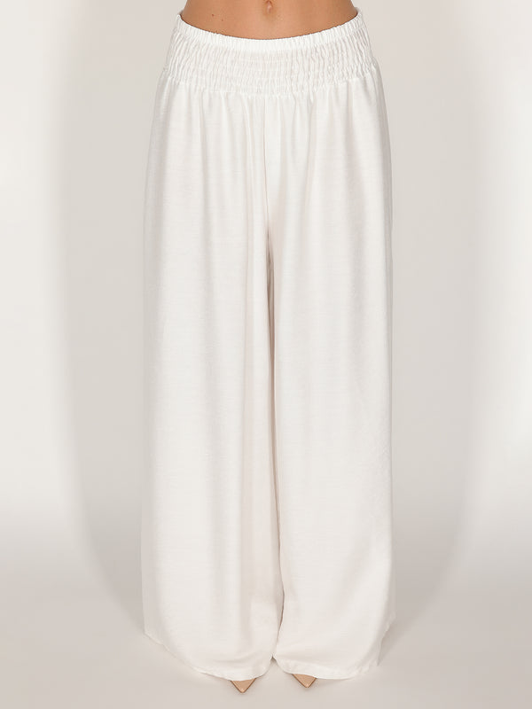 Pantalone palazzo con elastico