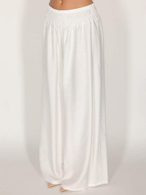 Pantalone palazzo con elastico
