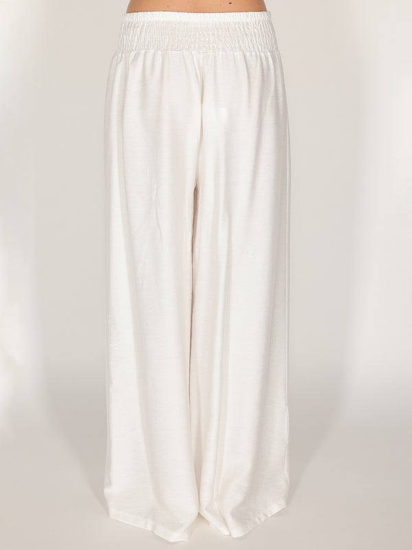 Pantalone palazzo con elastico