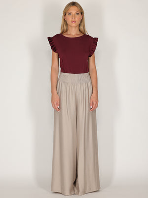 Pantalone palazzo con elastico